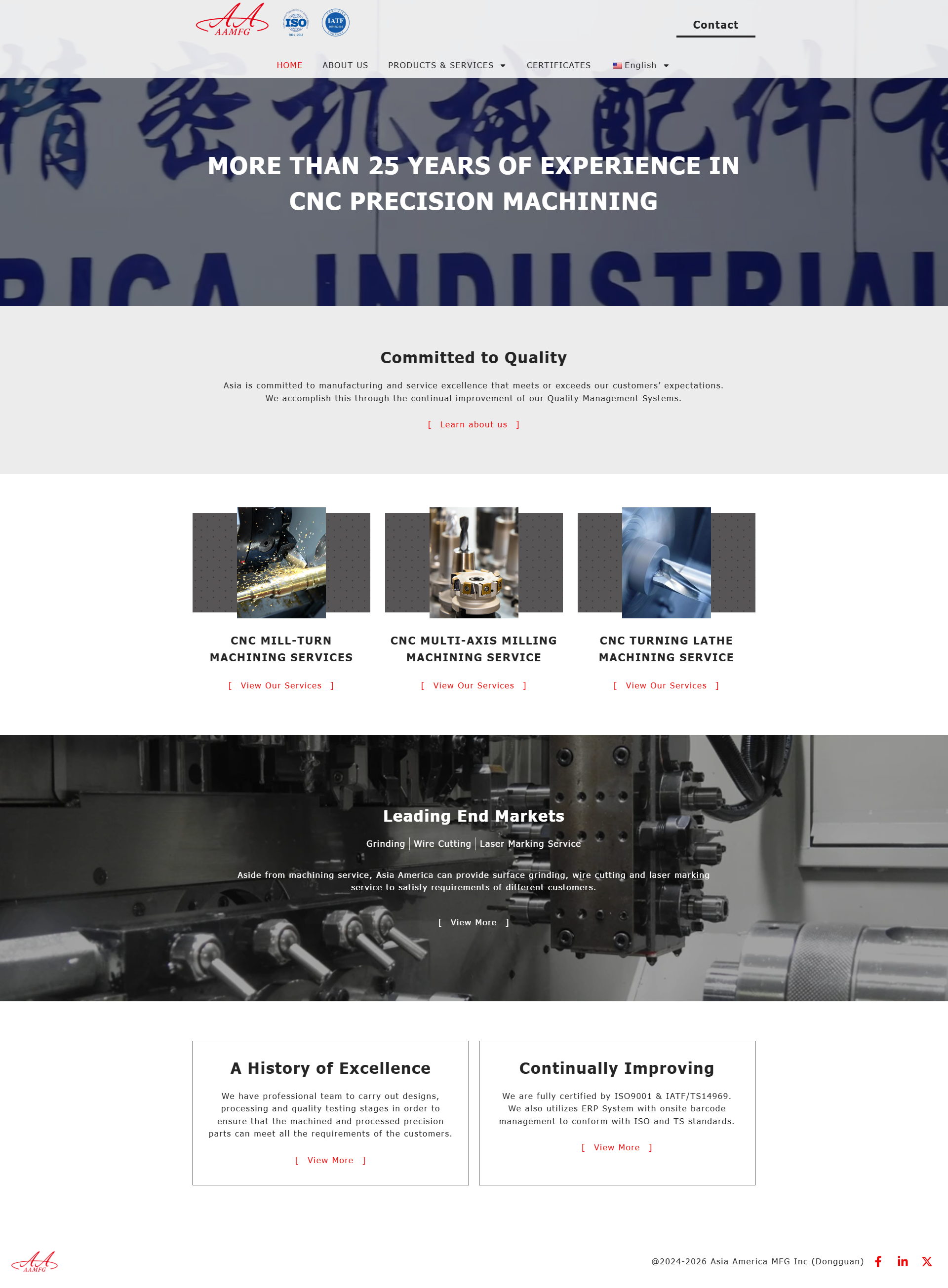 MFG cnc precision machining